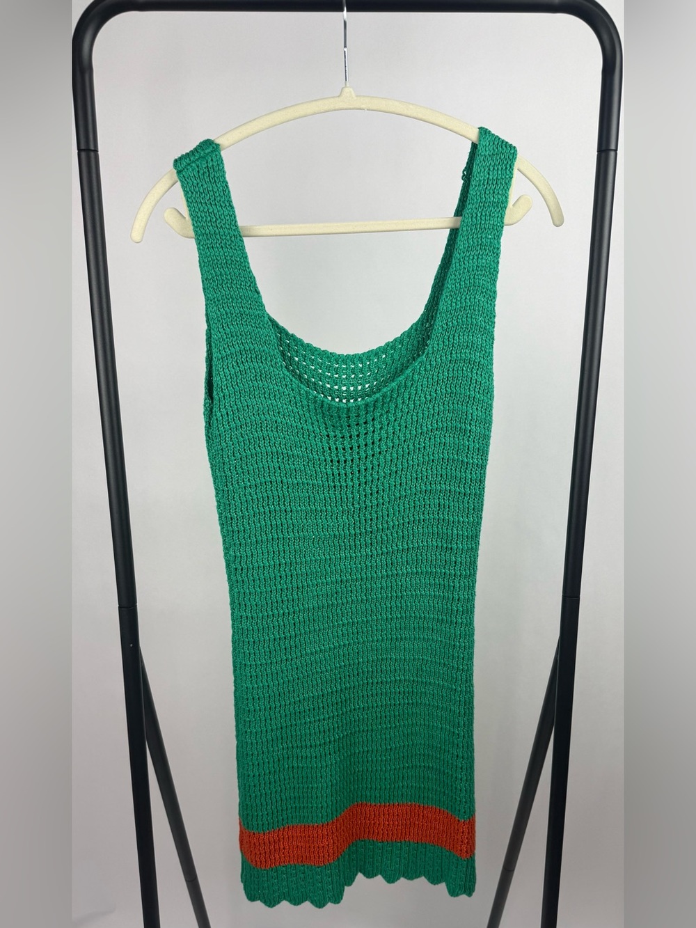 Greylin Taliah Green Crochet Knit Dress S Anthropologie EUC - Picture 6 of 8